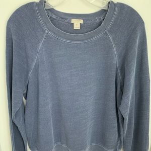 J.Crew Blue Sweatshirt in Vintage Cotton Terry